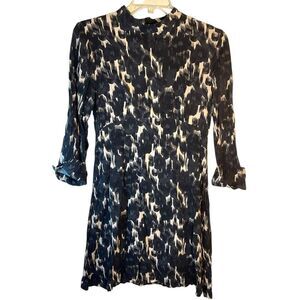 United colors of Benetton ladies dress medium white black capsule minimalist